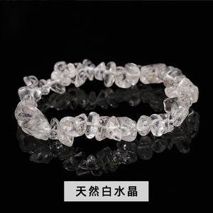 Natural crystal gravel bracelet agate Dongling jade irregular stone bracelet jewelry wholesale