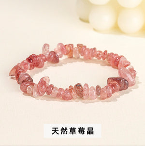 Natural crystal gravel bracelet agate Dongling jade irregular stone bracelet jewelry wholesale