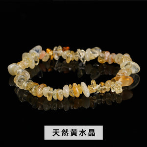 Natural crystal gravel bracelet agate Dongling jade irregular stone bracelet jewelry wholesale