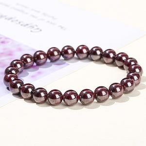 Natural Cinnabar Emperor Stone Bracelet, Energy Stone Red and Purple Silk Thread Wristband, Wholesale Gift