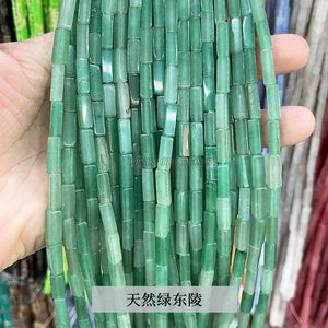 4 * 13mm manufacturer directly supplies crystal agate, rectangular square shaped loose beads, DIY jewelry accessories, semi-finished wholesale