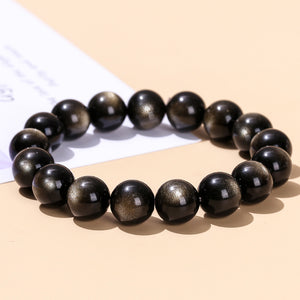 Obsidian Bracelet for Men - Simple and Elegant