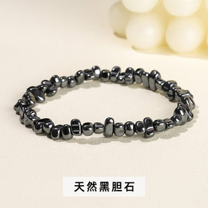 Natural crystal gravel bracelet agate Dongling jade irregular stone bracelet jewelry wholesale