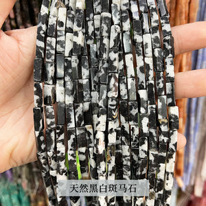 4 * 13mm manufacturer directly supplies crystal agate, rectangular square shaped loose beads, DIY jewelry accessories, semi-finished wholesale