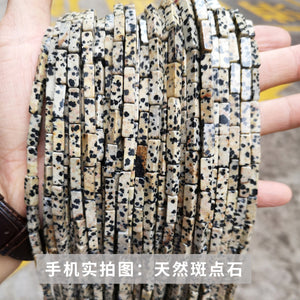 4 * 13mm manufacturer directly supplies crystal agate, rectangular square shaped loose beads, DIY jewelry accessories, semi-finished wholesale