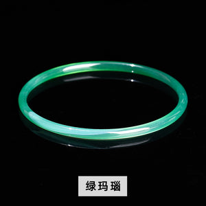 Natural agate chalcedony bracelet pretty color agate round bracelet girls thin bracelet wholesale