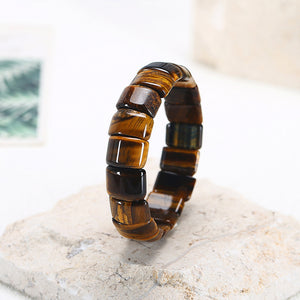 Tiger Eye Stone Bracelet - Simple and Elegant