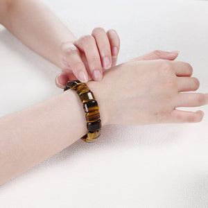 Tiger Eye Stone Bracelet - Simple and Elegant