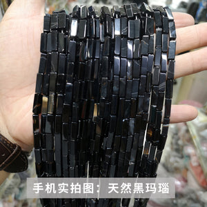 4 * 13mm manufacturer directly supplies crystal agate, rectangular square shaped loose beads, DIY jewelry accessories, semi-finished wholesale