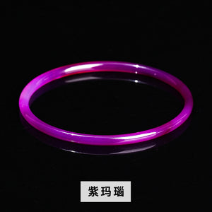 Natural agate chalcedony bracelet pretty color agate round bracelet girls thin bracelet wholesale