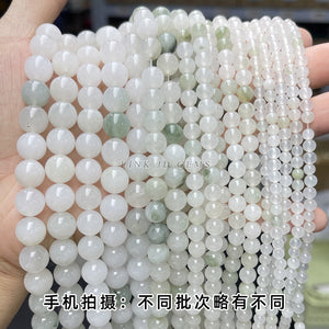 Loose Beads Ice Cuiyu Bracelet Semi finished Round Beads DIY Jewelry Accessories Wholesale