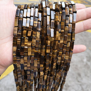 4 * 13mm manufacturer directly supplies crystal agate, rectangular square shaped loose beads, DIY jewelry accessories, semi-finished wholesale